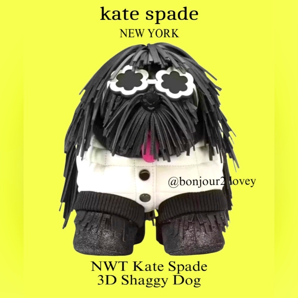 NWT Kate Spade 3D Shaggy Dog Crossbody Purse
